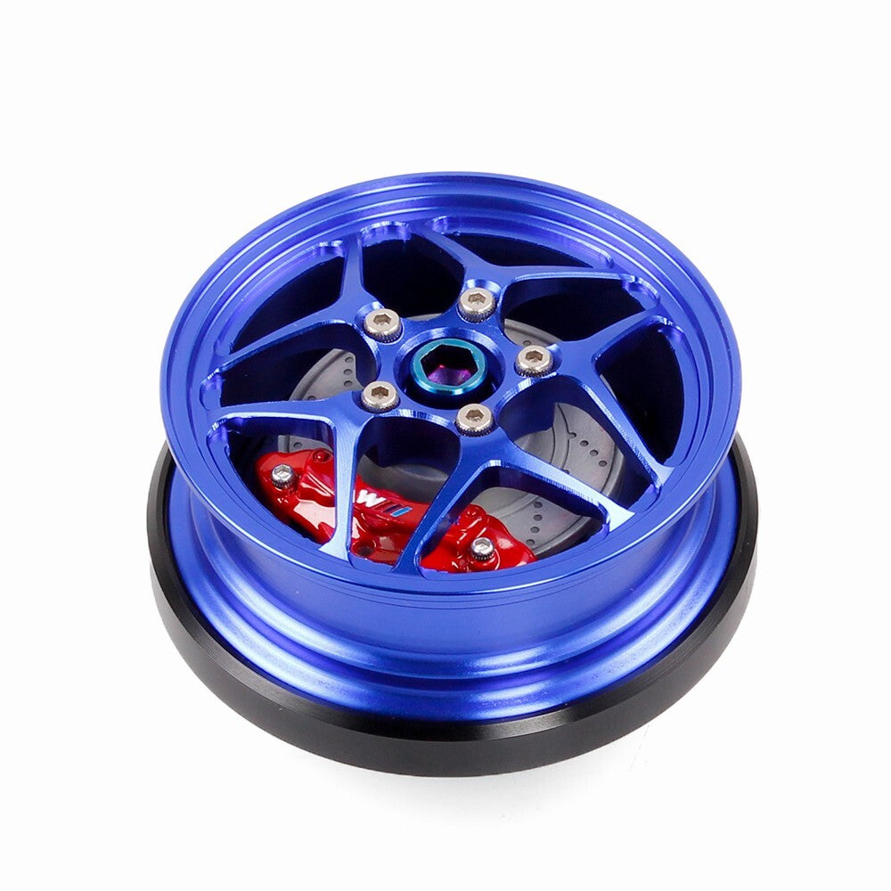 for Honda for Acura Wheel Hub Style Aluminum Gunmetal Engine Oil Cap Filler Cover