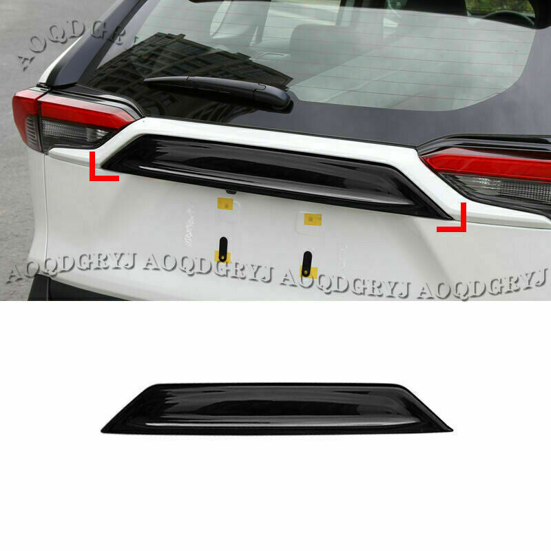Bright Black Rear Trunk Lid Molding Cover Trim Garnish for TOYOTA RAV4 2019-2023