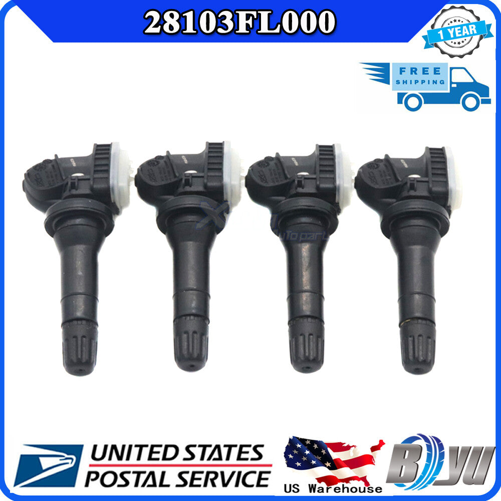 new 28103FL000 Kit (4) for Subaru Impreza Crosstrek TPMS Tire Pressure Sensors