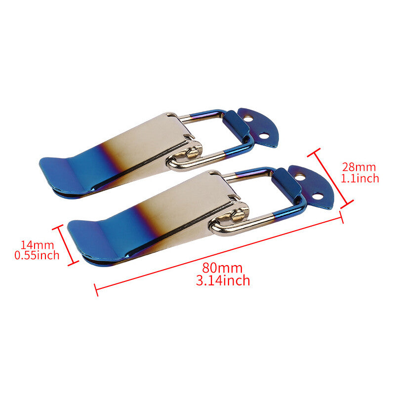 2Pcs Quick Release Car Bumper Buckles Fasteners Trunk Fender Bumper Multicolor S