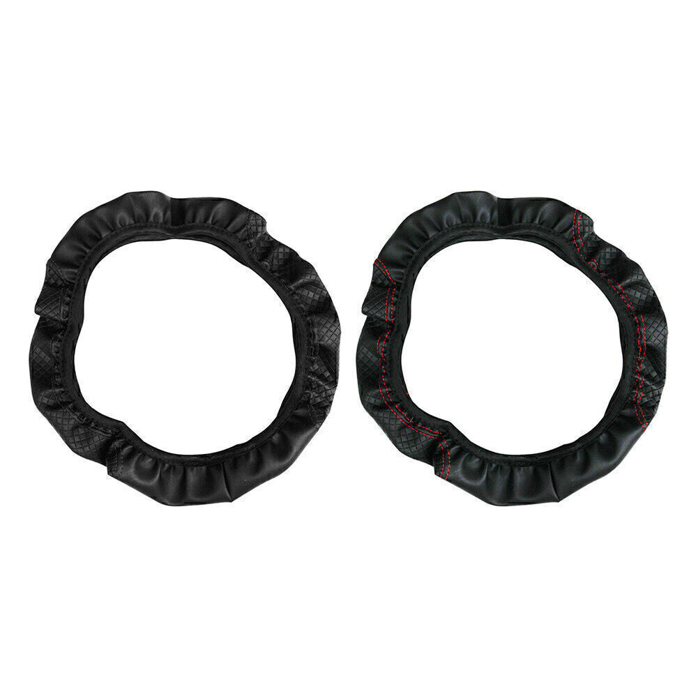 Car Steering Wheel Cover For 15/37-38CM PU Leather Good Grip Car Accessories