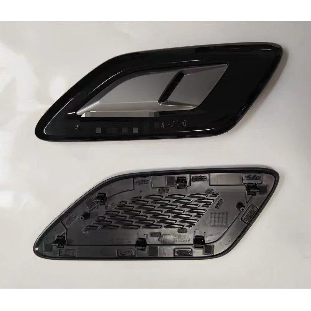 Front Hood Vent Cover Trim Fender Fit for Range Rover Sport 2014-2022 Gray+Black