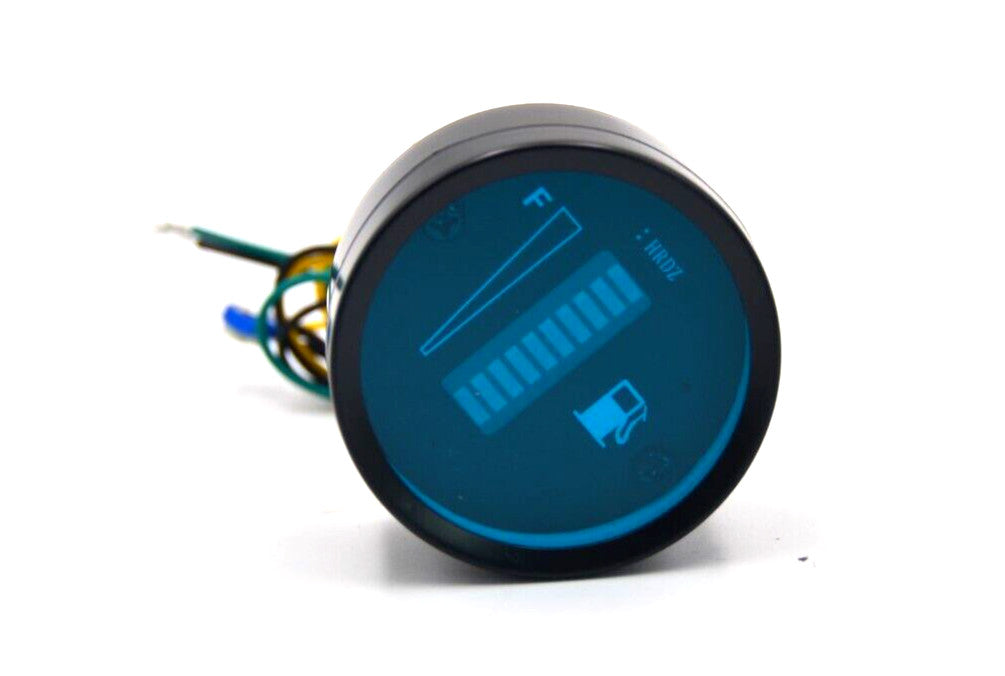 52mm 2 Fuel Level Gauge Car Meter Digital Blue LED Light Automotive General US