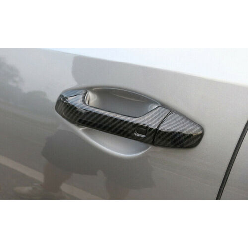 for Kia Forte 2019-2023 Carbon Fiber ABS Outside Door Handle Molding Cover Trim