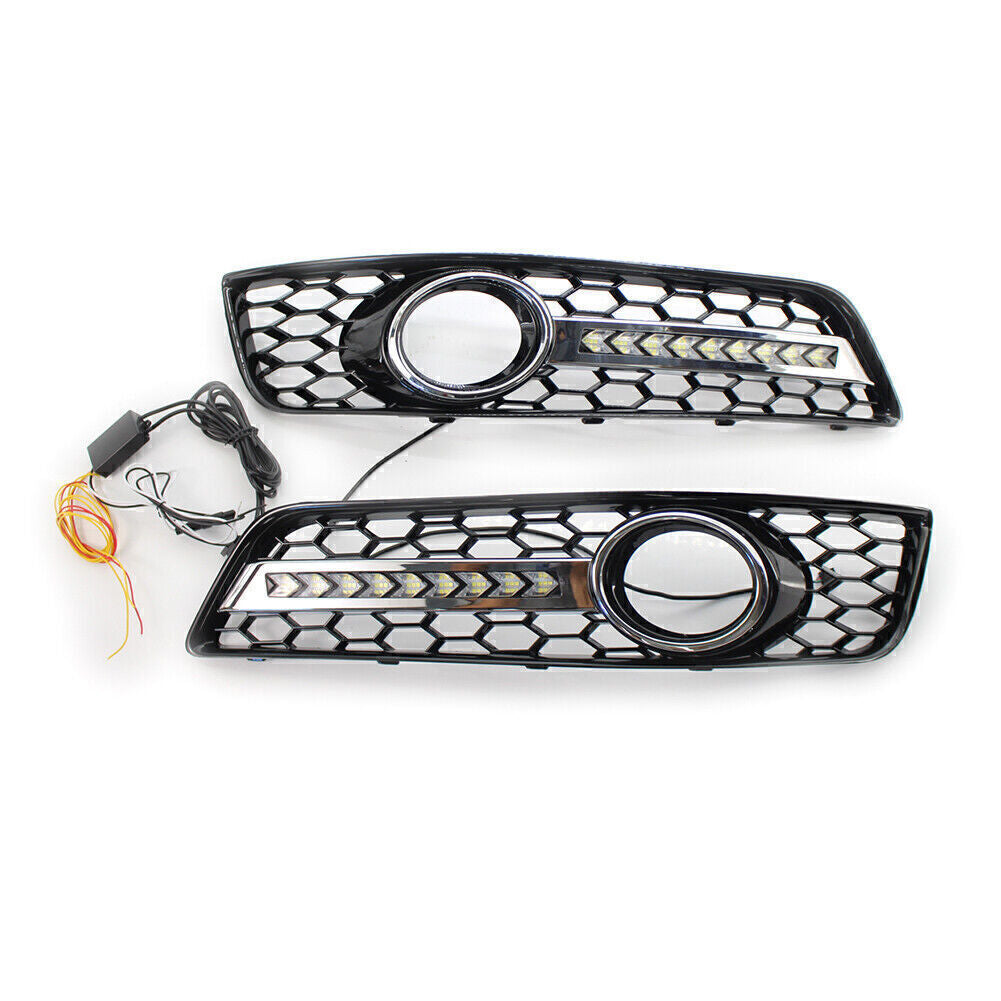 Front Fog Light Lamp Cover Grill Lower Bumper Grille for Audi A3 8P 2009-2013 cl