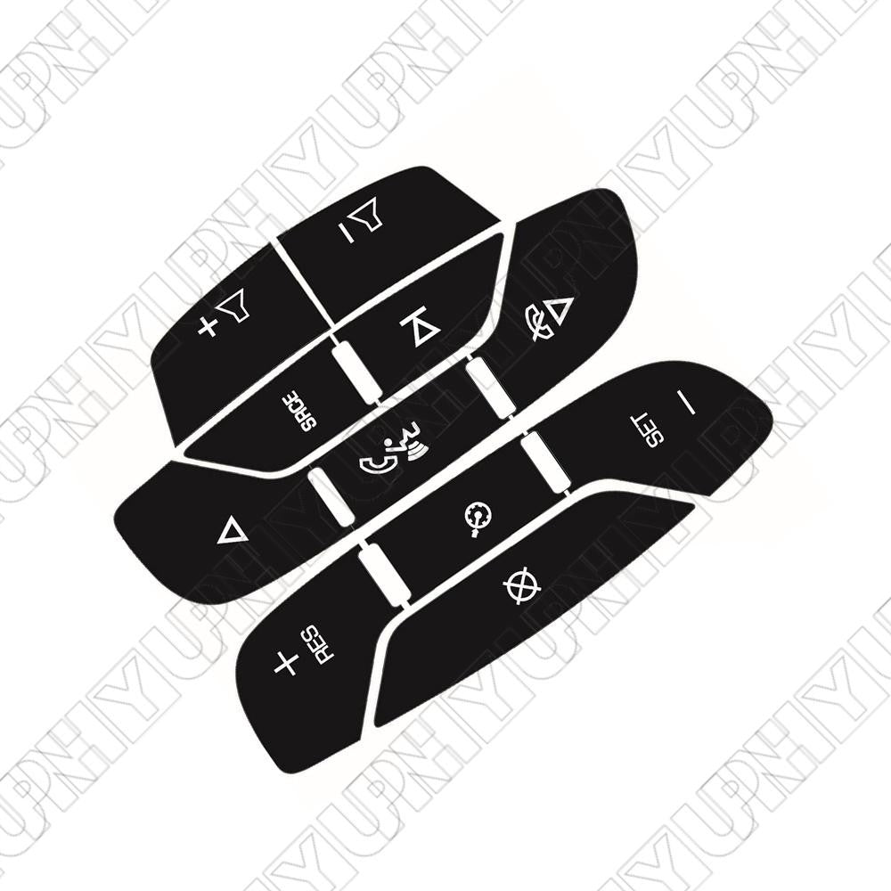 Steering Wheel Radio Control Button Decals for Cadillac for Escalade Chevy Silverado