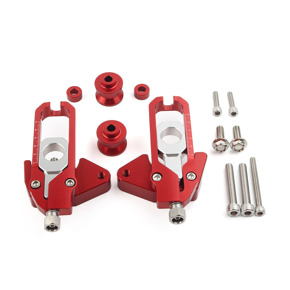 Fit for Honda CB650R CBR650R CBR650F Chain Adjusters Tensioners Catena Spools Red 2x