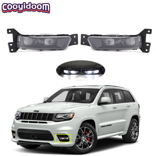 LED Front Fog Lamps Daytime Driving Lights for Jeep Grand Cherokee 2017-22 LHRH