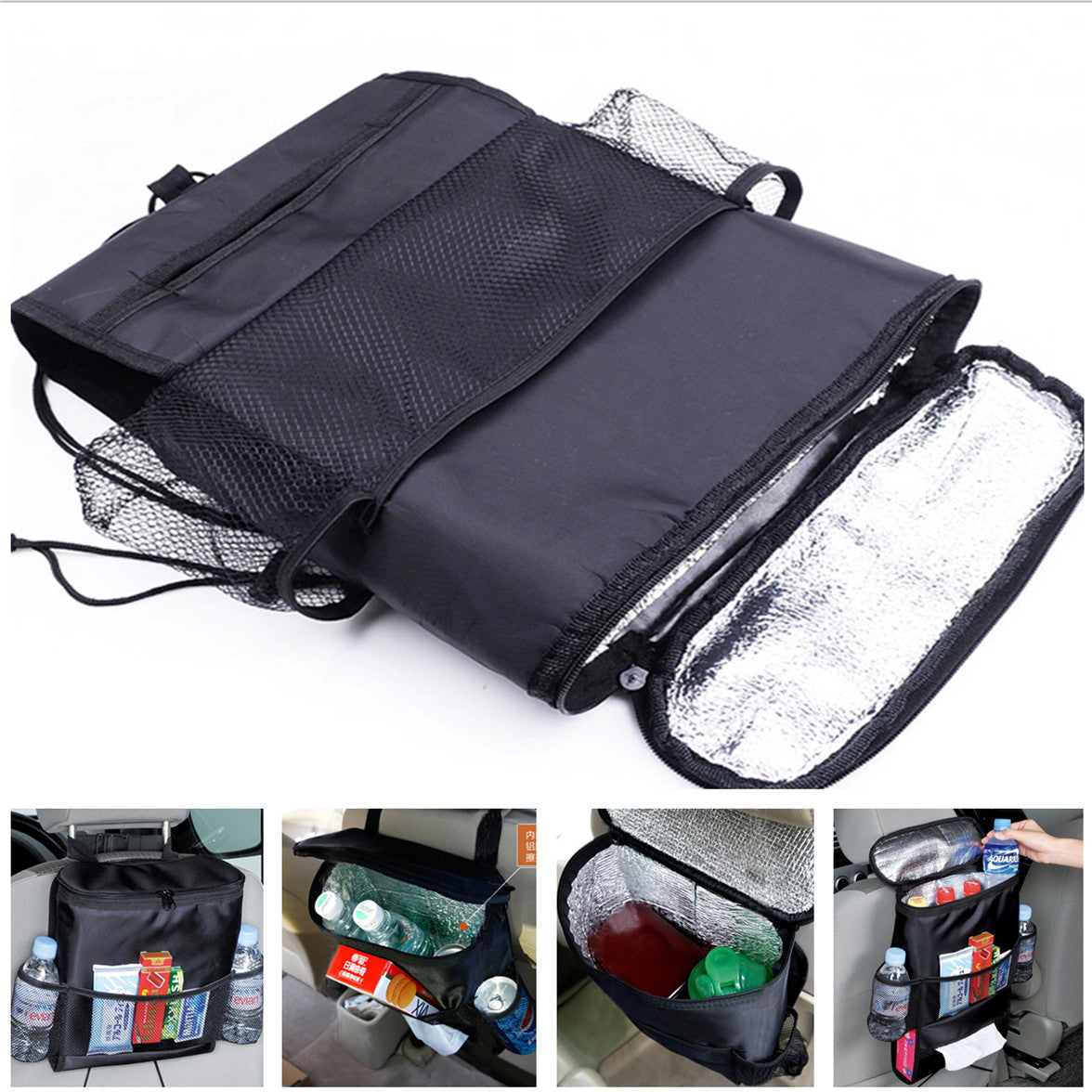 Multi Purpose Car for Seat Storage Collector Fresh-keeping Organizer Keep Warm Bag