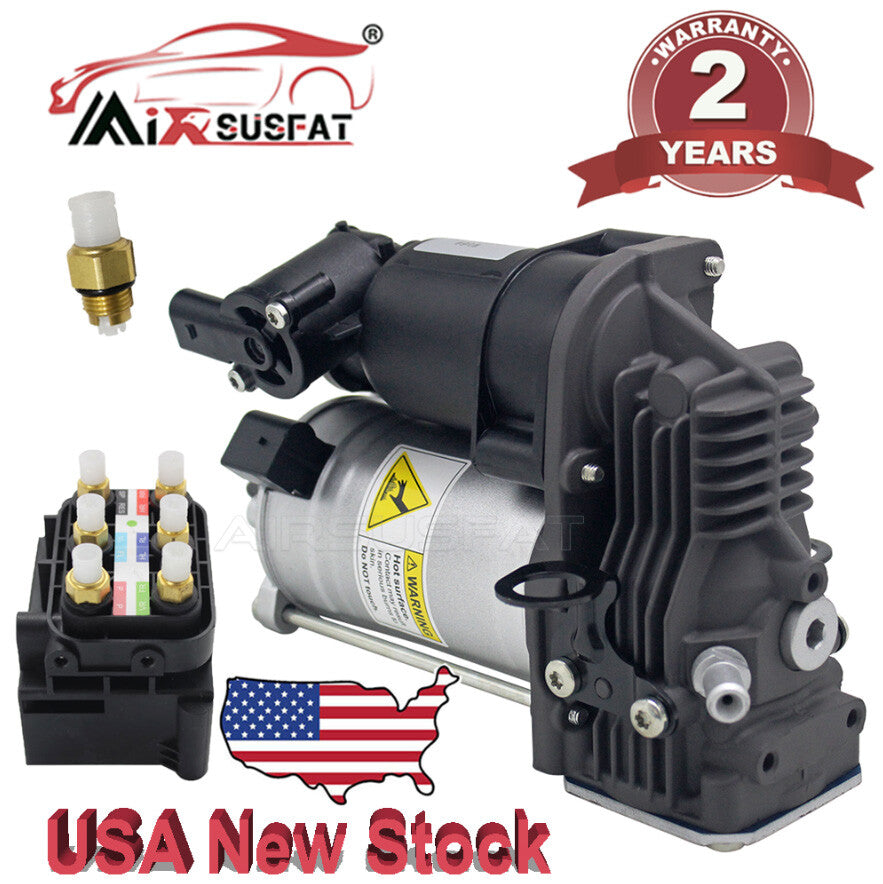 for MERCEDES GL ML CLASS W164 GL450 AIR SUSPENSION COMPRESSOR PUMP + VALVE BLOCK