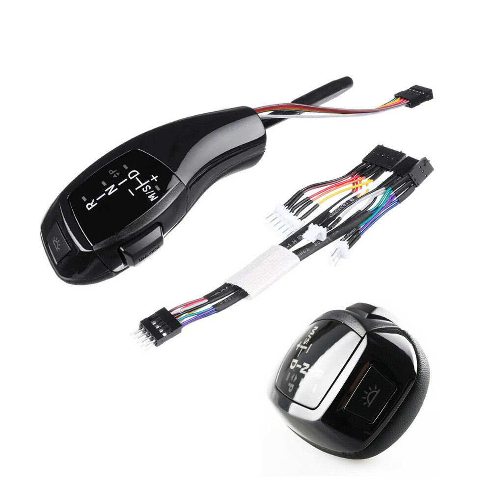 LHD Automatic LED Shift Knife Gear Transmission for F30, for BMW E90, E92, E93 - Style: Black
