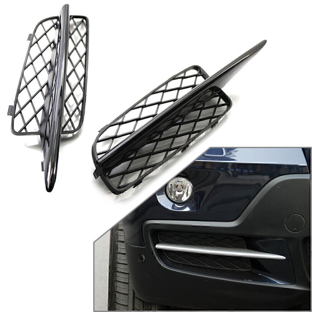 Pair Front Bumper Fog Light Grill for BMW X5 E70 2007-2010 2009 2008 Left+Right