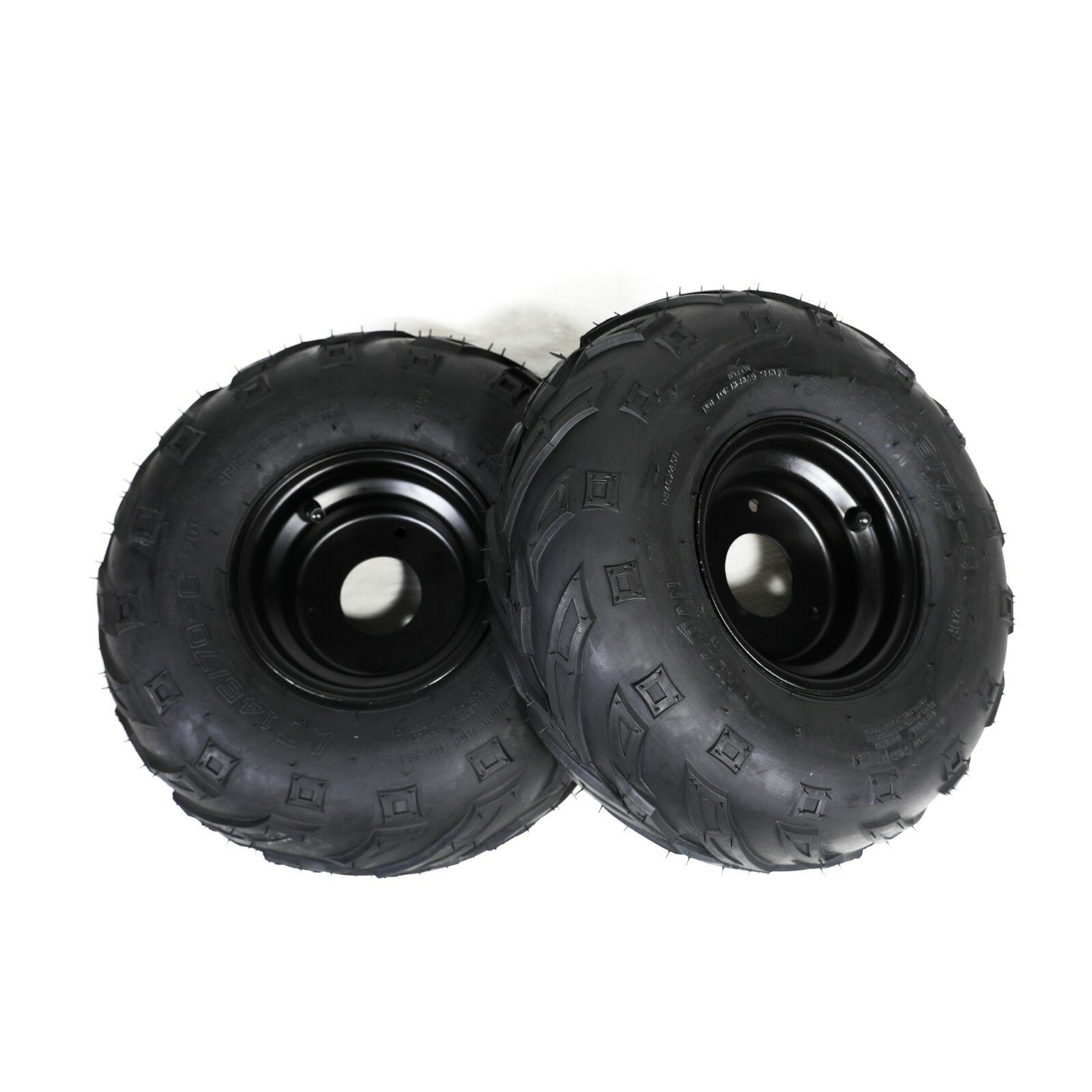 Pair 145/70-6 Tyre Rim Tubeless 6 inch Wheels ATV Go Kart Buggy Quad Lawn Mower