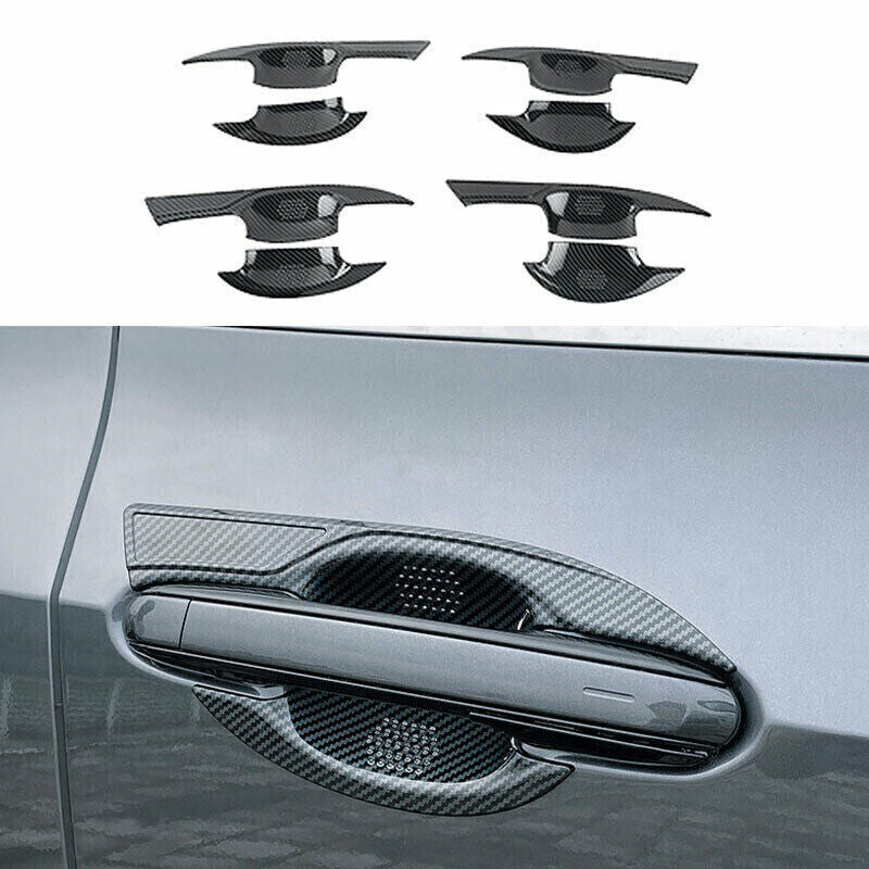 Carbon Fiber Car Door Handle Bowl Cover Trim for Lexus NX250 350 450h 2022-2023