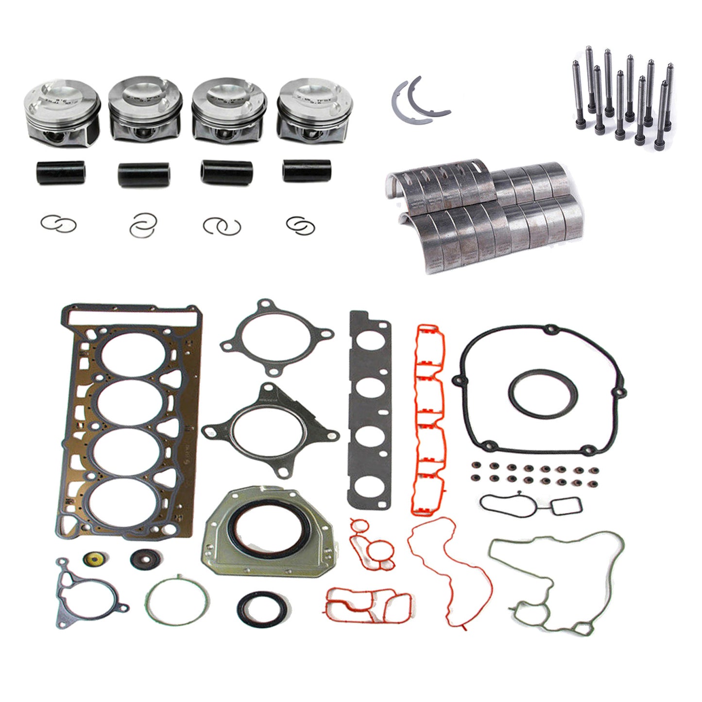 2.0T Engine Rebuild Overhaul Kit ¦µ23mm for VW for AUDI for SEAT CAWB CCTA CBFA CCZA CCZB