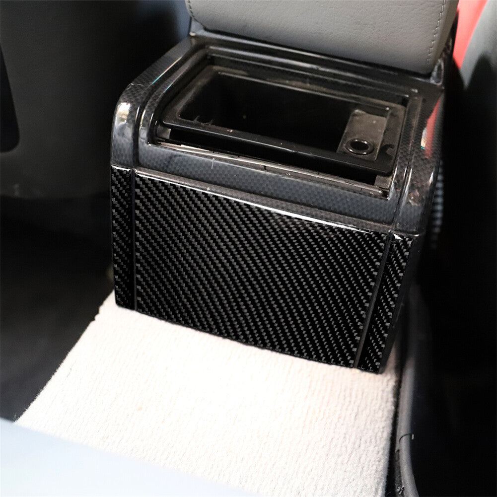 3-piece carbon fiber rear for seat ventilation cover trim for BMW 3 Series E46, 1998-05