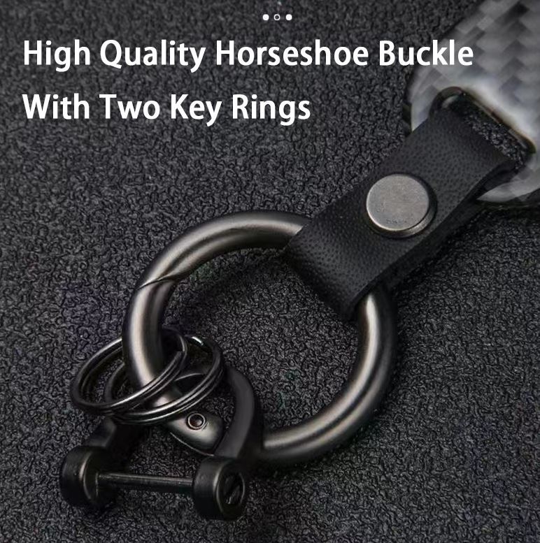 Car keychain/key ring with lanyard accessory, Osaka black, suitable for Honda and for Acura .