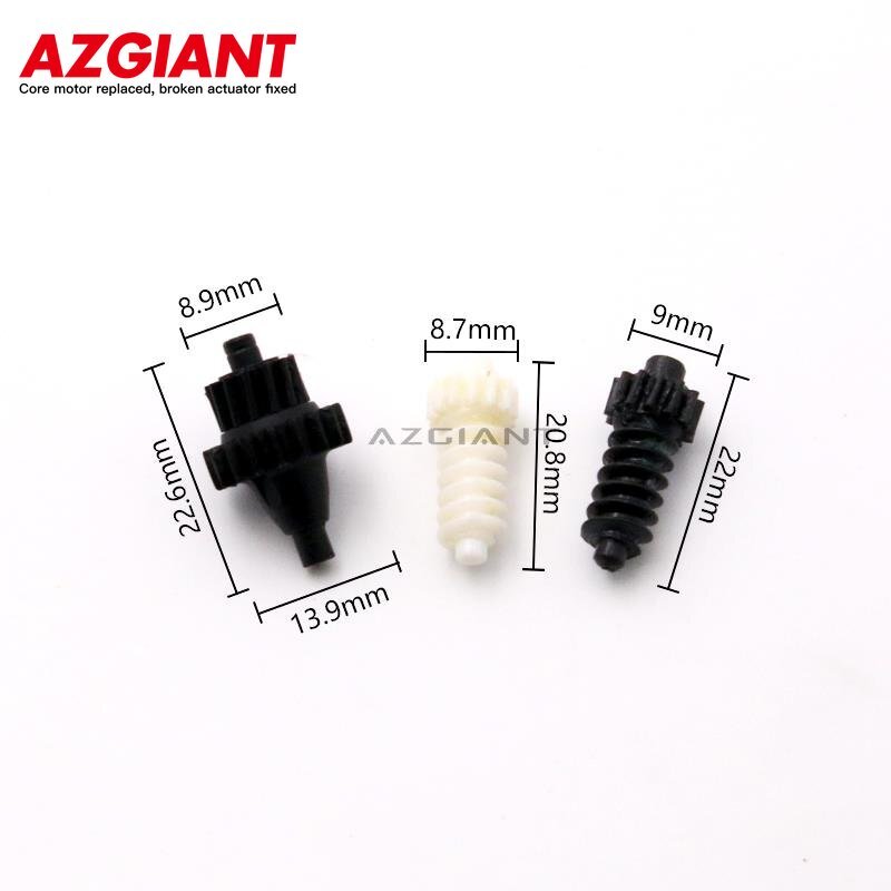 Side mirror adjustment motor gears are applicable to for Volkswagen Caddy 2004-15 / Polo 2009-17.