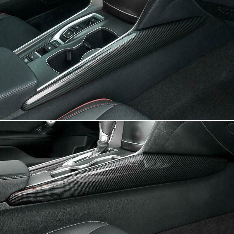 Fit for Honda Accord 2018-2022 Carbon Fiber ABS Side Central Console Cover Trim