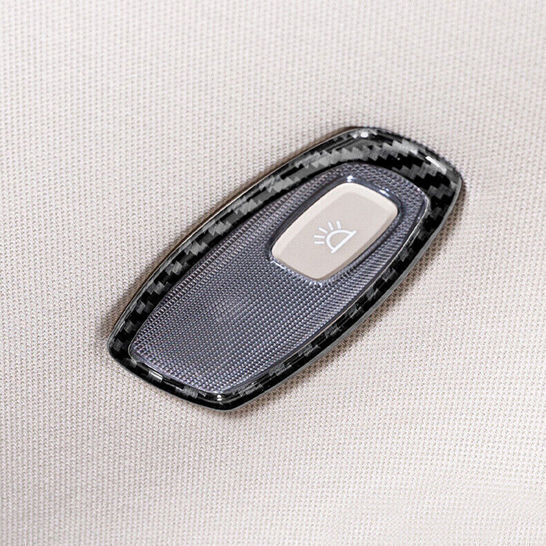 for Kia Carnival 2022-24 Carbon Fiber ABS Side Reading Light Frame Cover Trim 2X