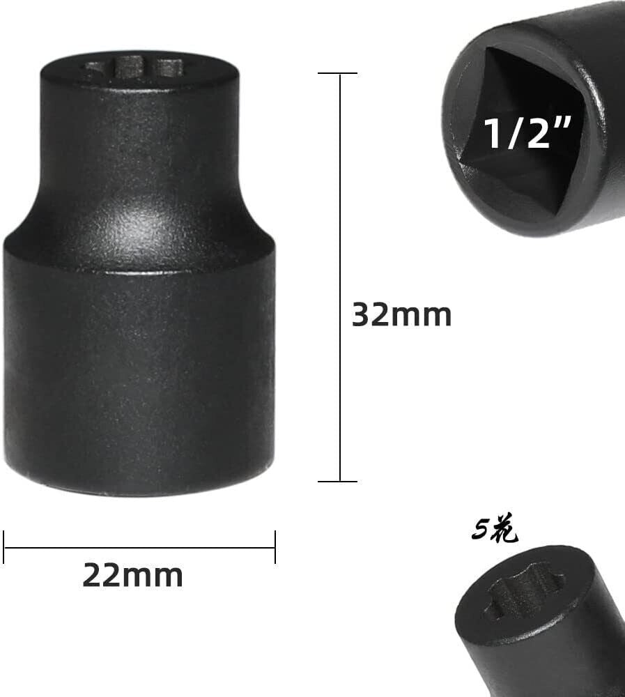 Five-Teeth Battery Cover Removal Socket Fit for Tesla Model 3 Y X
