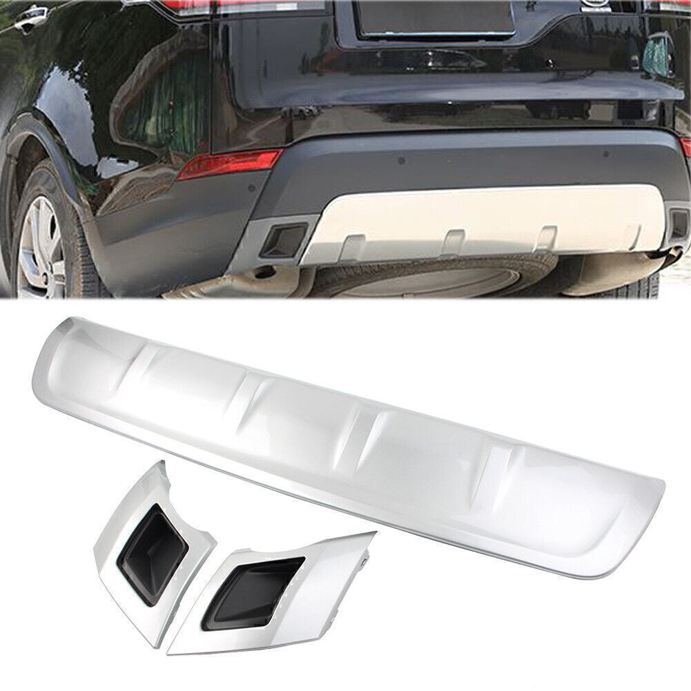 Silver Rear Bumper Protector Cover Plate Fit for Land Rover Discovery 2017-2021 2018