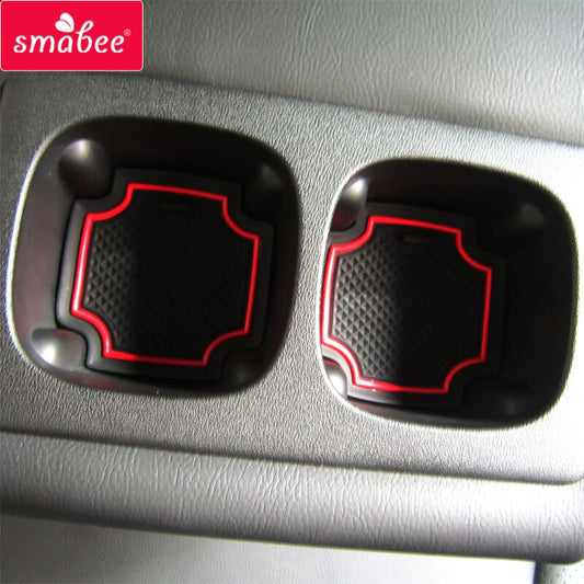 for Nissan Qashqai 2019 Rogue Anti-Slip Gate Slot Mat Accessories Cup Holder Pad
