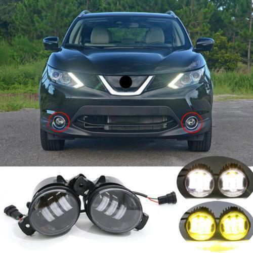 for Nissan Rogue Sport 17-19 Front LED Fog Lights Bumper Driving Lamp Replace 2X