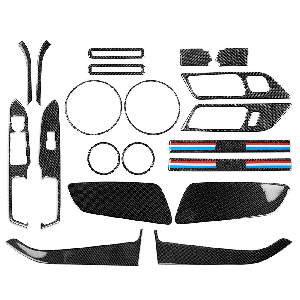 20Pcs Interior Door Panel Window Lift Switch Cover Trim for Ford for Mustang 2015+