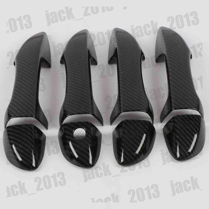 4PCS carbon fibre Door Handle Cover Trim for Toyota for Corolla Axio Altis 2014-2019