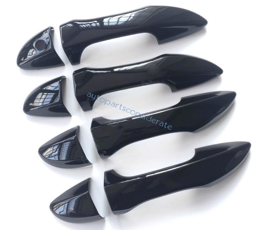 for Toyota for Corolla 14-19 Glossy Black Exterior Side Door Handle Cover Trim 8X