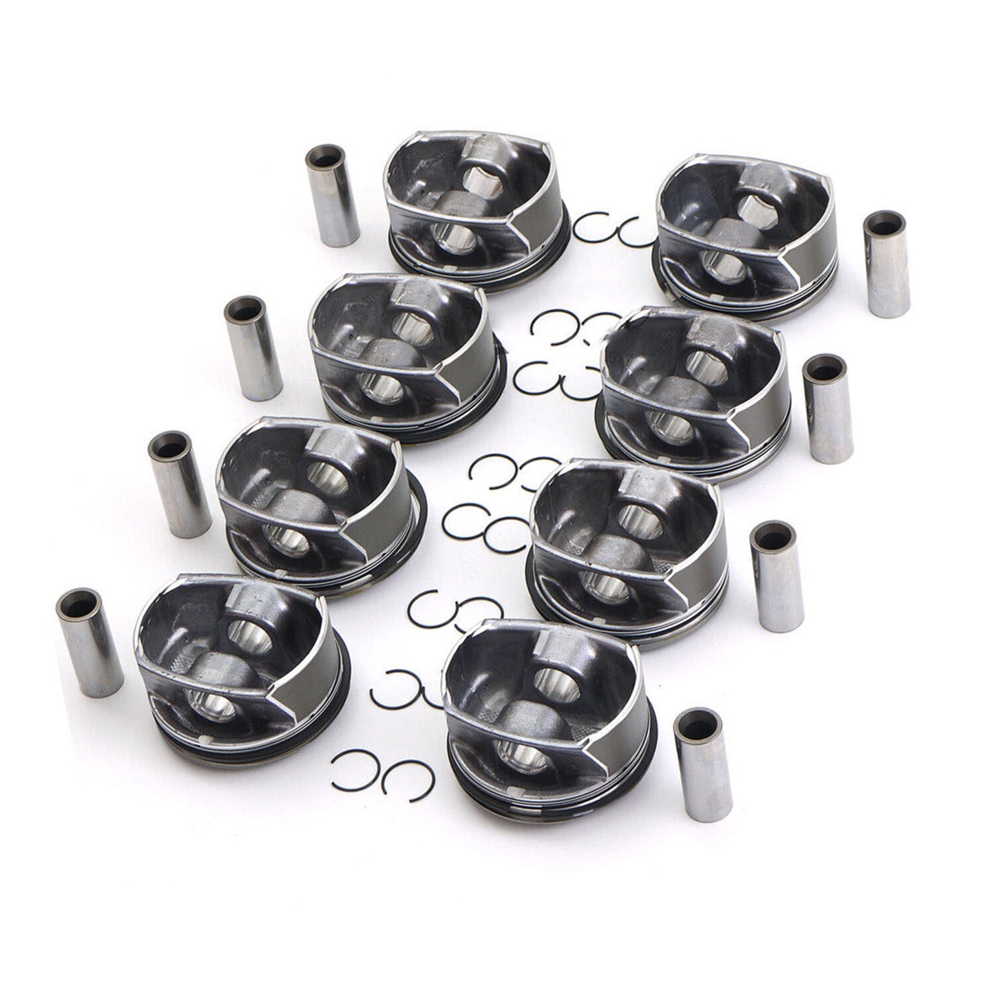 8Pc Pistons Rings Kits for Porsche for Cayenne for Panamera S GTS 957 970 4.8L V8