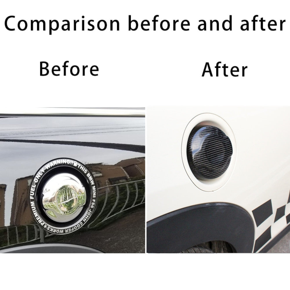 for Mini Cooper S F56 Hatchback 2.0L Carbon Fiber Gas Tank Fuel Cap Cover Trim