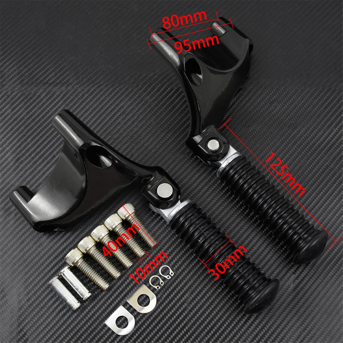 Rear Passenger Foot Pegs Pedal Mount Fit for Harley Sportster XL883 1200 04-13