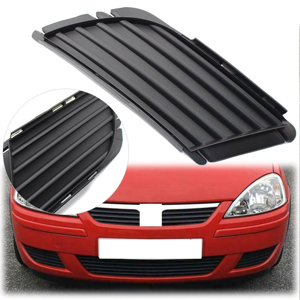 1Pc Front Bumper Fog Grille Left for Vauxhall for Corsa C 2003-2006 2005 2004 Black