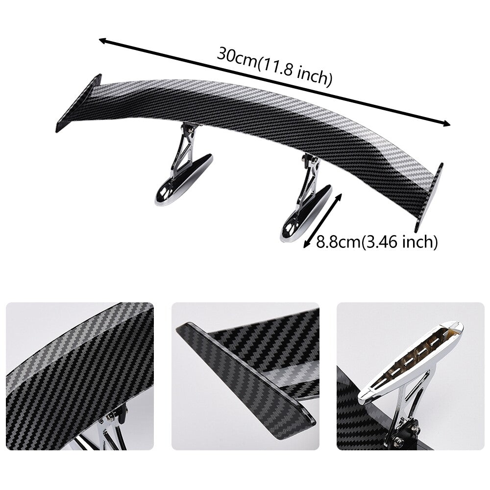 30cm Car for Mini Spoiler Wing, Auto Car Tail Wing for Mini Auto Carbon Fiber Decor