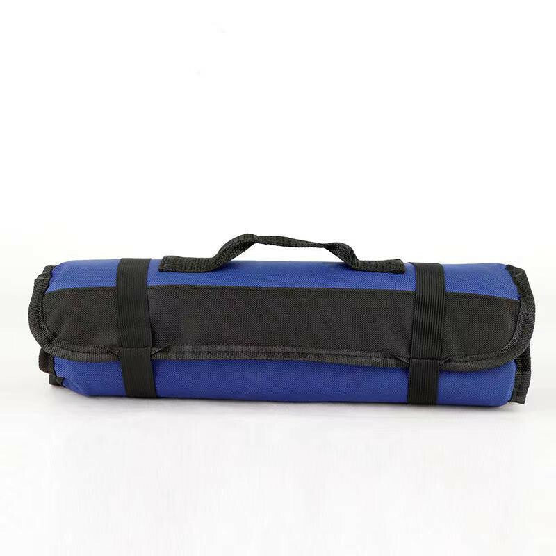 1Pc Blue Car Wrench Organizer Handbag Muti-Pouch Portable Oxford Cloth Tool Bag