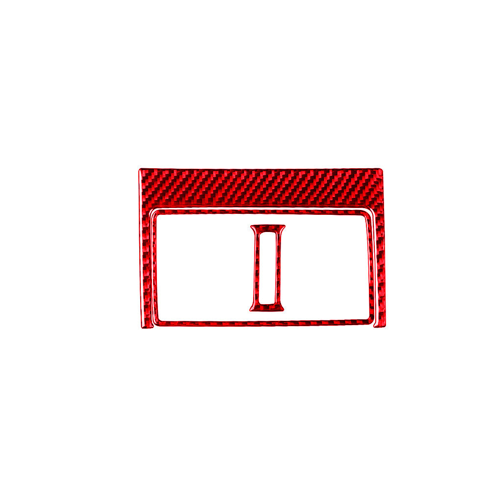 3Pcs Red Carbon Fiber Interior Rear Air Vent Cover Trim Fit for Lexus GS