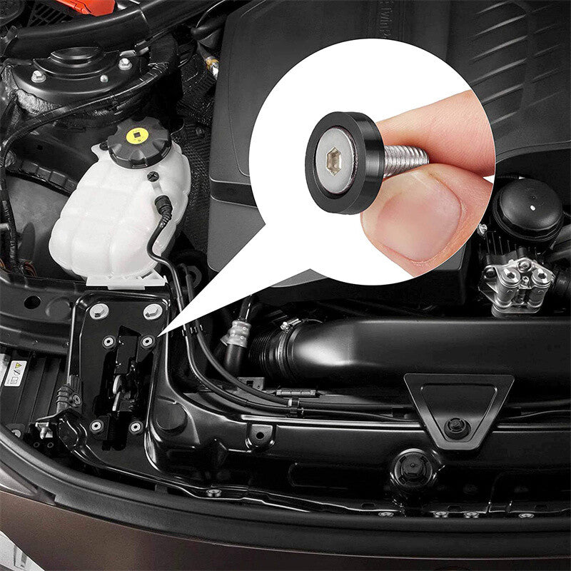 20pcs Black Aluminum Fender Bumper Washer M6 Bolt Engine Bay Dress Up Kit