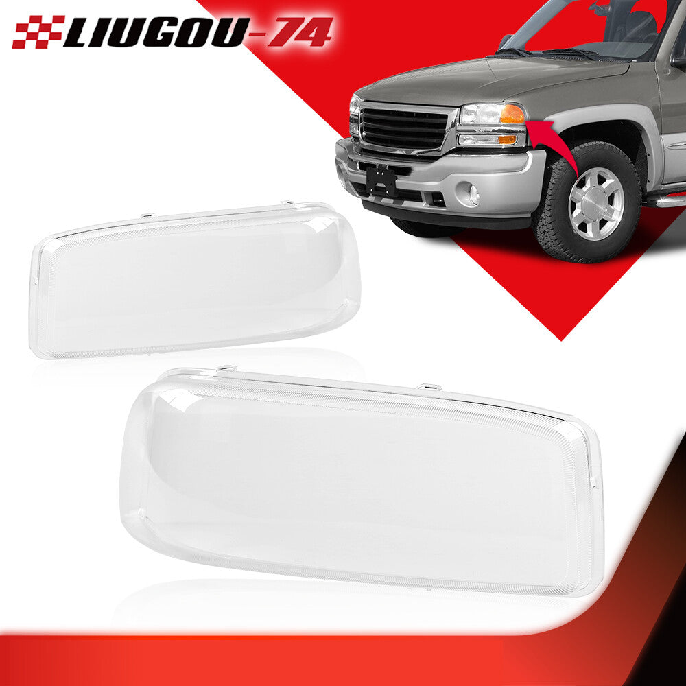 new transparent protective case for headlights, lenses, and crash lights of 1999-2007 for GMC for Sierra for Yukon .