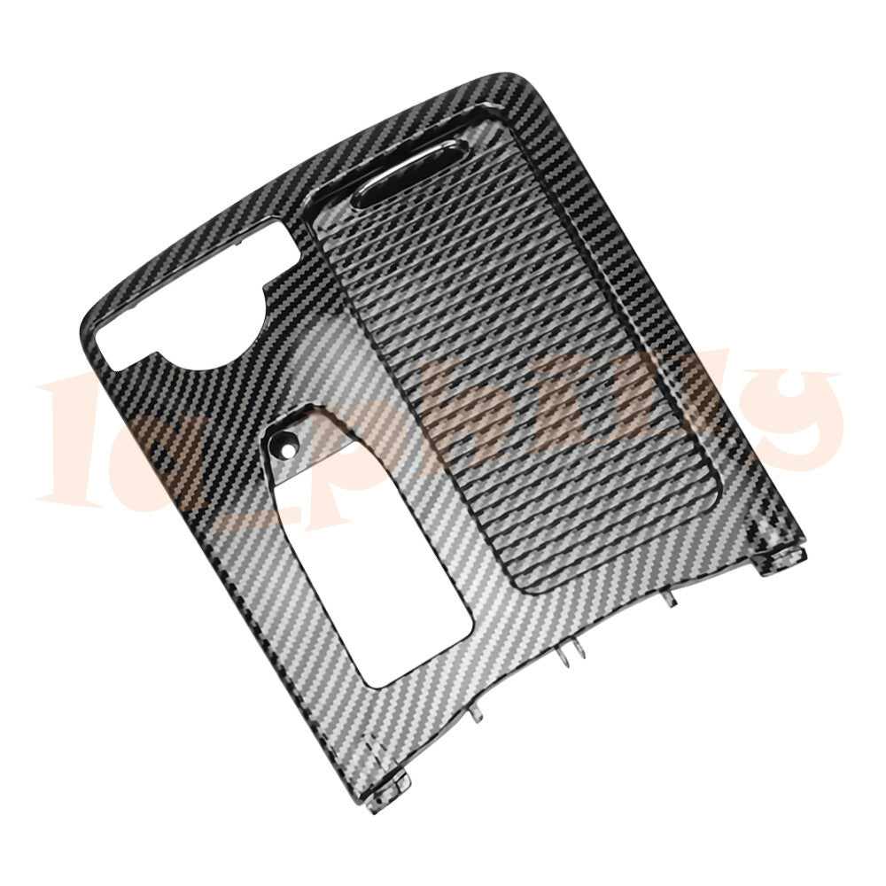 Carbon Black Center Console Cup Holder Trim Cover for Mercedes W205 W204