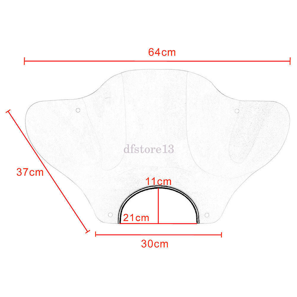Motorcycle transparent windshield windshield mounting kit fairing for Harley-Davidson General Motors