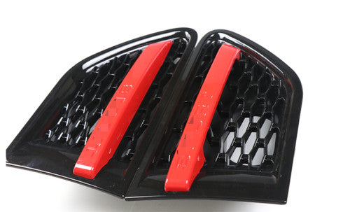 Black Red Front Side Door Fender Cover Trim for Land Rover Range Sport 2006-2013
