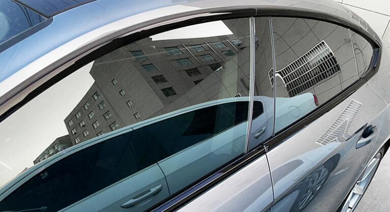 For 2018-22 for AUDI A5 S5 Black Steel Window Strip Sill Molding Cover Trim Set 10x