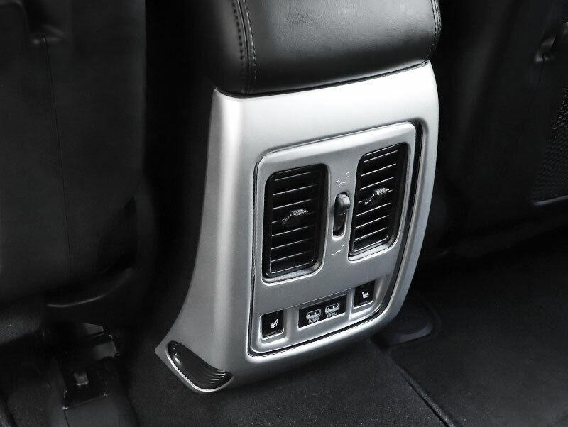 for Jeep Grand Cherokee 2011-2020 ABS Silver Back Row Air Outlet Vent Panel Trim