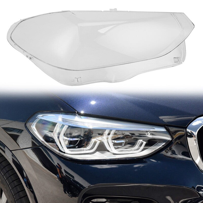 Right headlight lens transparent protective cover 63117466132, suitable for BMW X3 X4 G01 G02 G08, 2018-2021.