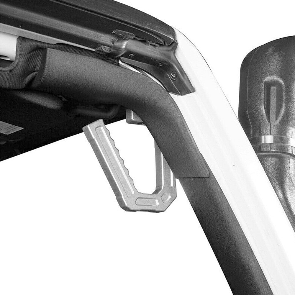 Aluminum Front Grab Handles Compatible with for Jeep for Wrangler JK 2007-2018 Silver