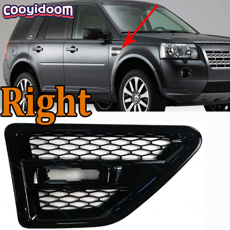 For 2006-2014 for Land Rover Freelander 2 L359 Black Right Fender Plate Grille Cover