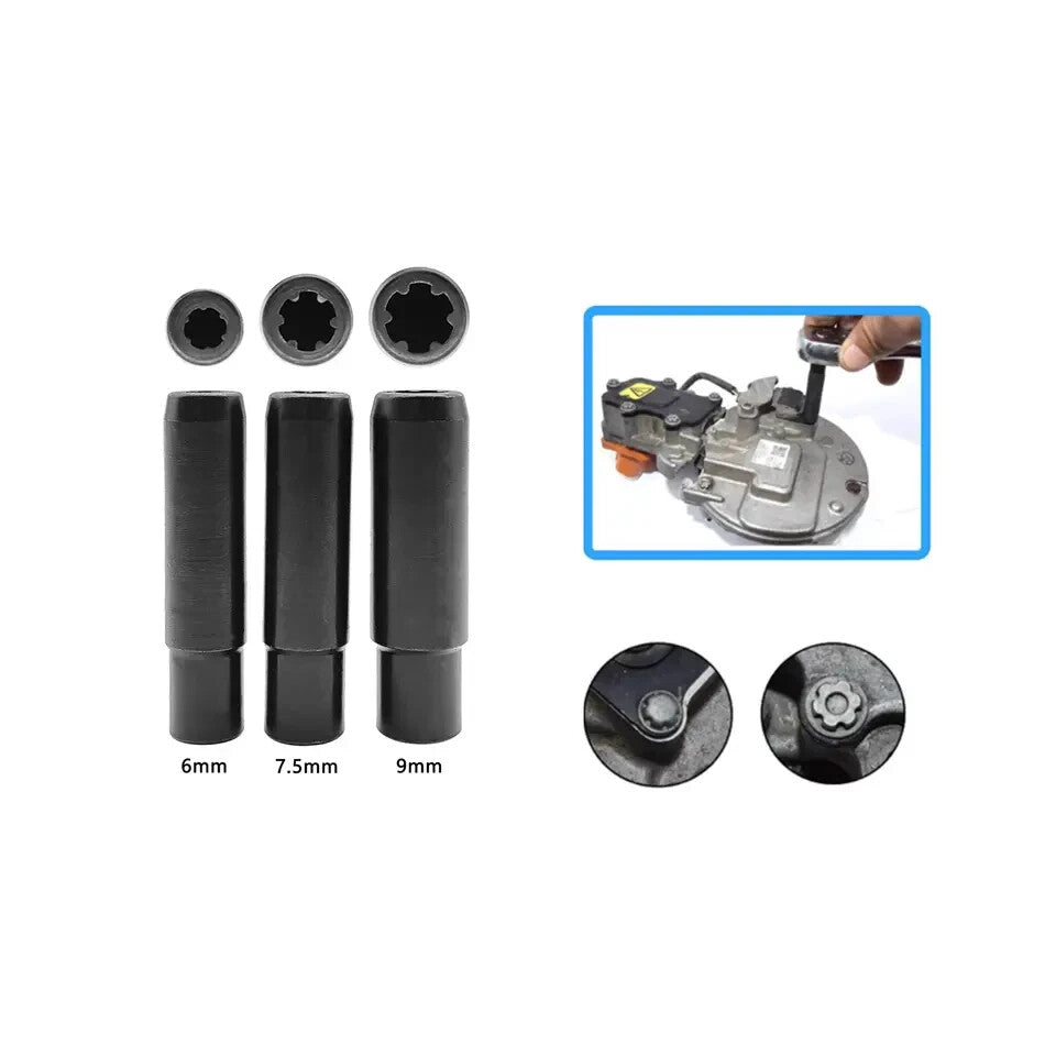 New energy electric vehicle A/C compressor 6-tooth screw removal sleeve tool
