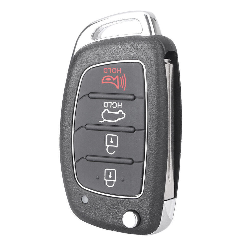 4 Buttons Remote Control Flip Key Shell Case for HYUNDAI Santa Fe 2013-2014